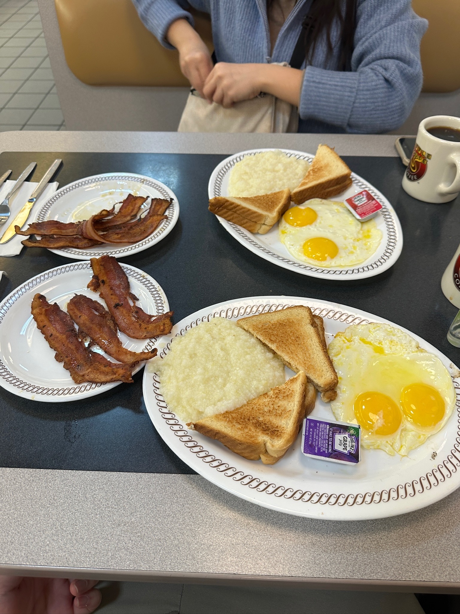 Breakfast at Waffles Houses